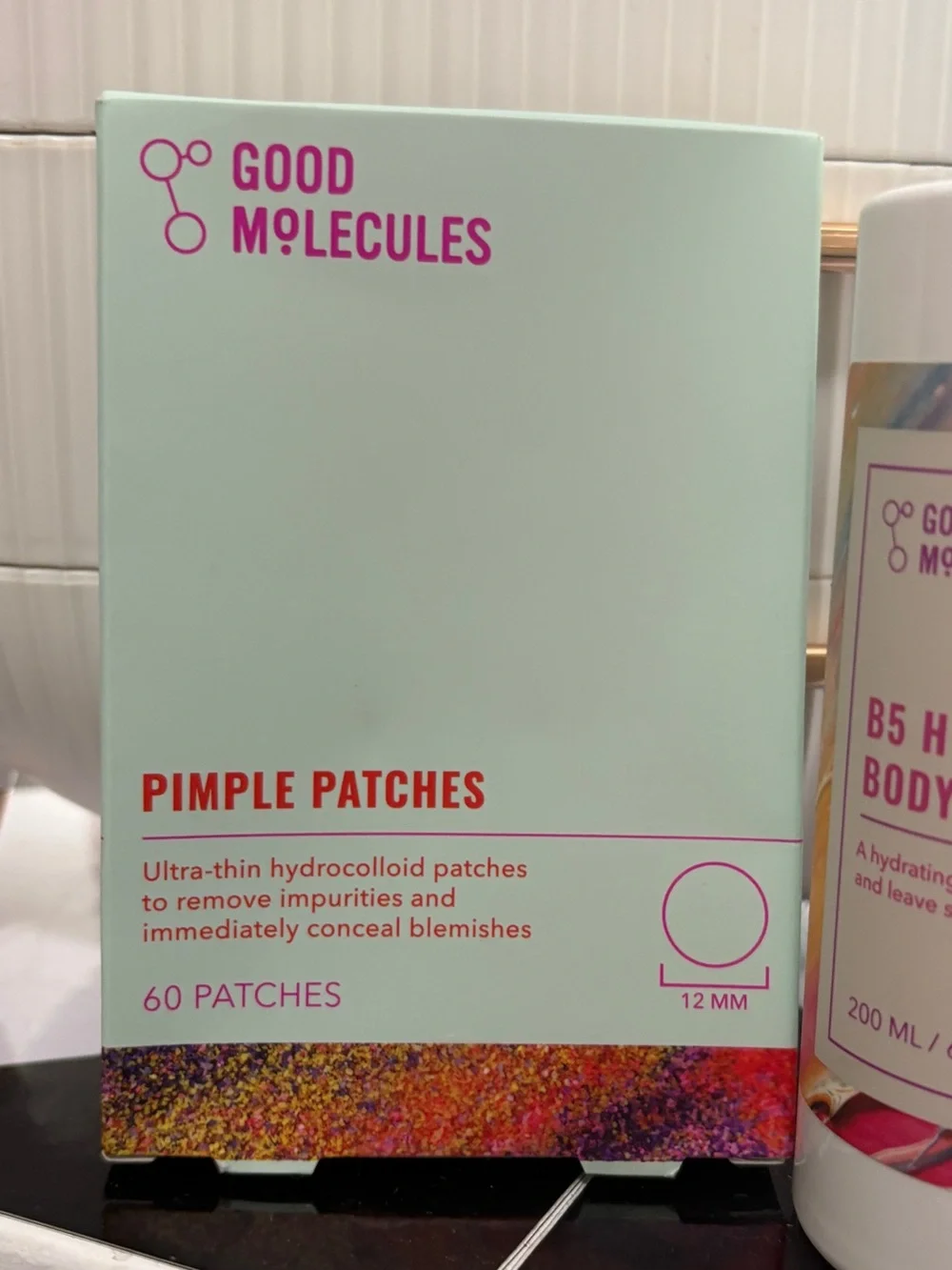 Good Molecules B5 Hydrating Body Serum - White and Pimple Patches